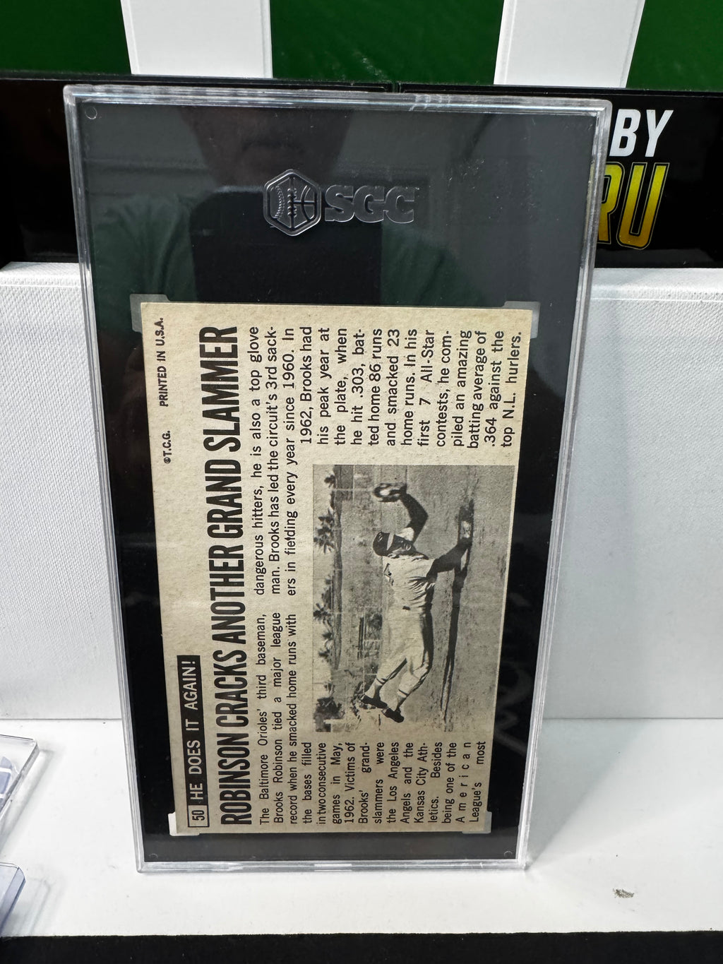 Tuesday 9/29 Claim: 1964 Brooks Robinson Oversized Giant - SGC 6
