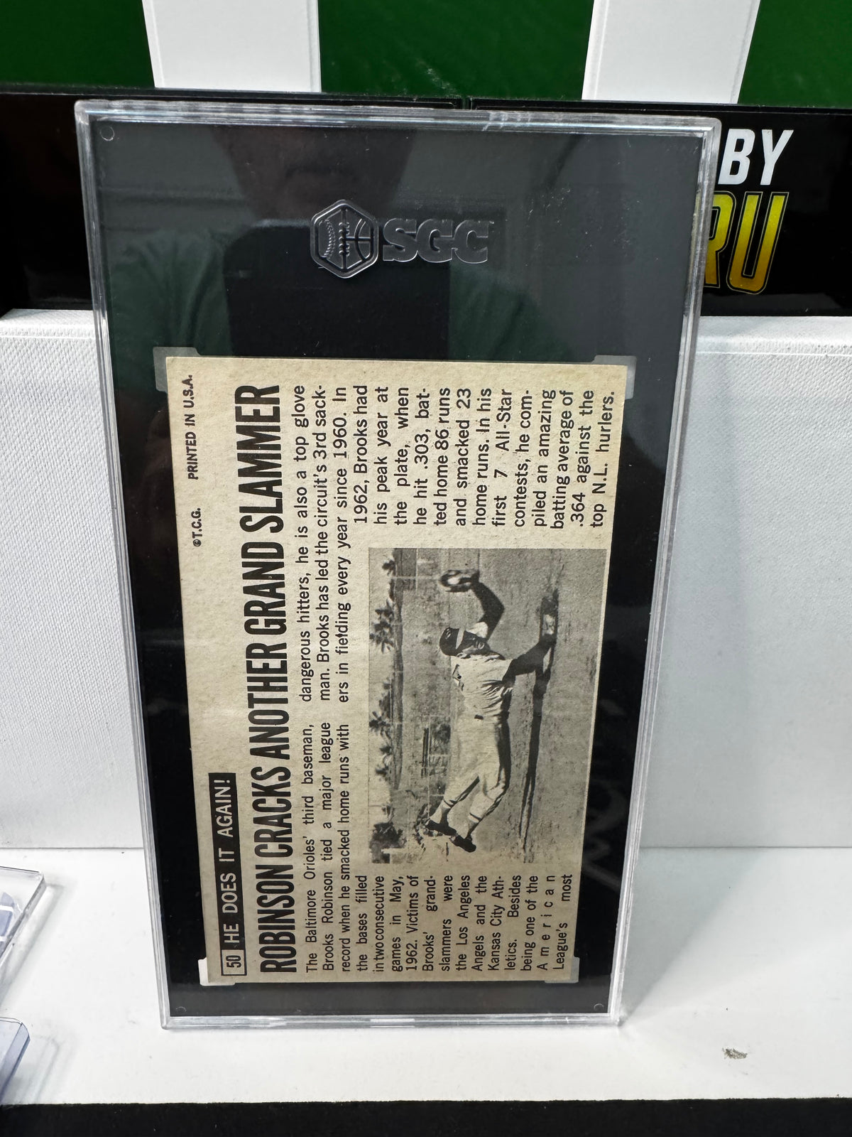 Tuesday 9/29 Claim: 1964 Brooks Robinson Oversized Giant - SGC 6