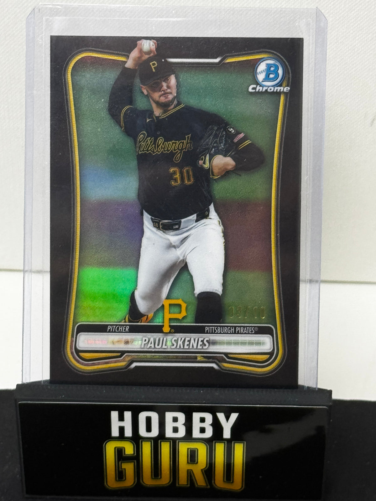 2026 Bowman Chrome Paul Skenes Black /10 Color Match