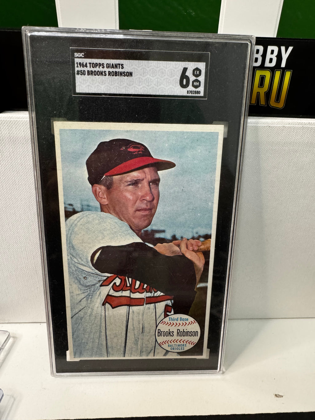 Tuesday 9/29 Claim: 1964 Brooks Robinson Oversized Giant - SGC 6