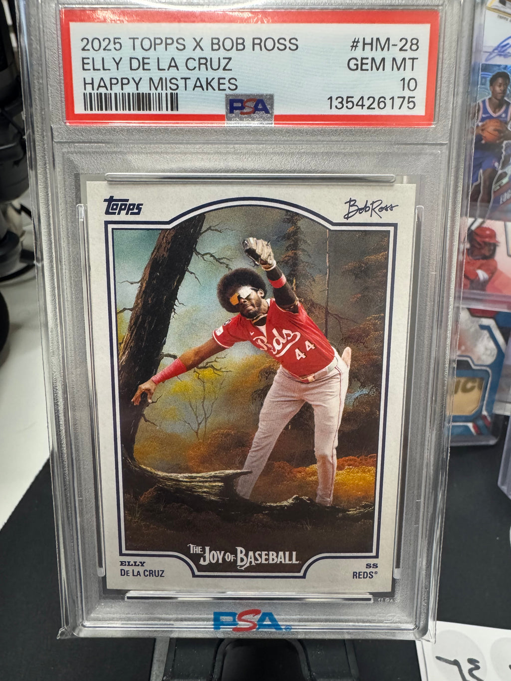 2025 Topps X Bob Ross - Elly De La Cruz Happy Mistakes PSA 10 GEM!