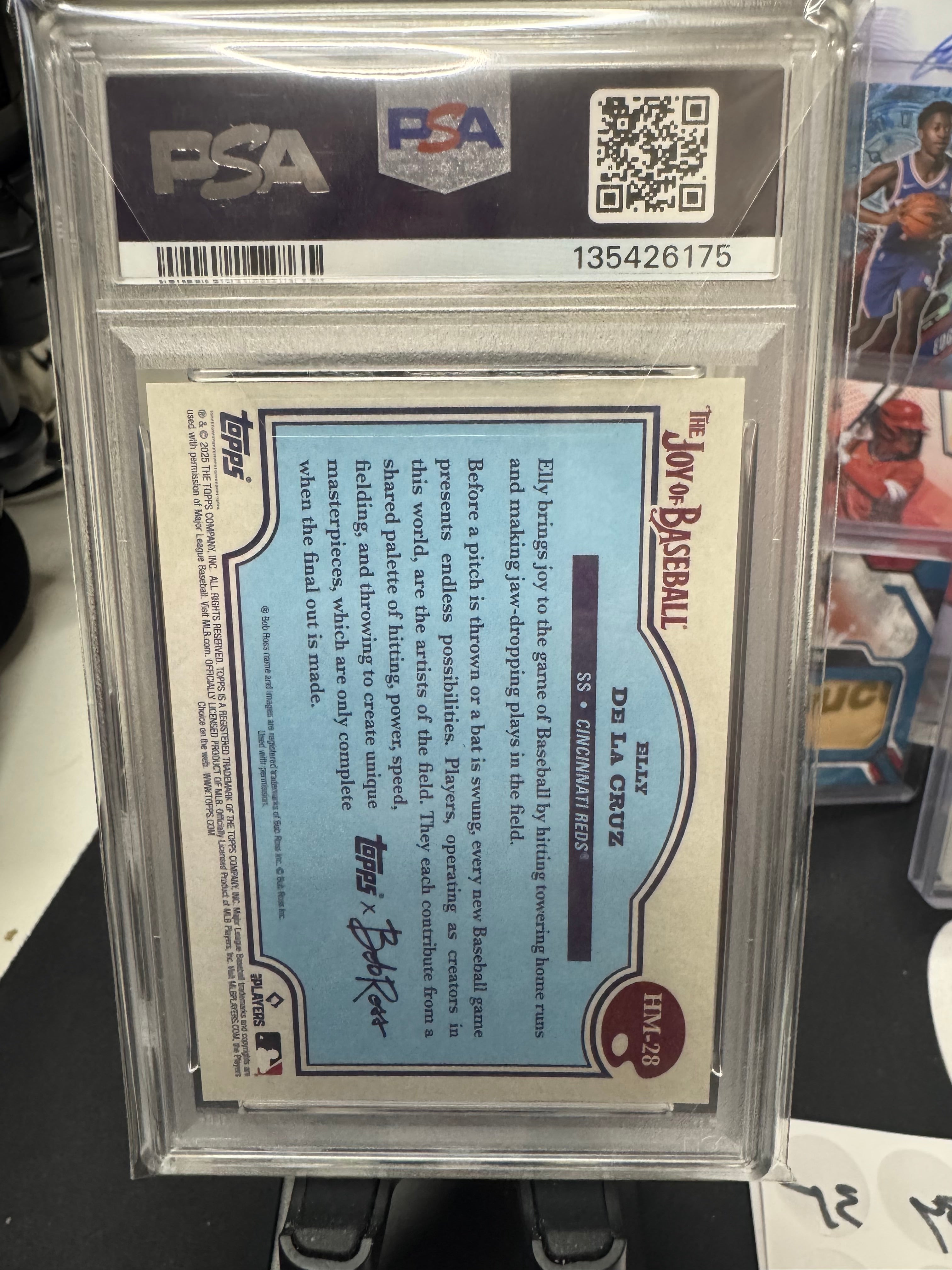 2025 Topps X Bob Ross - Elly De La Cruz Happy Mistakes PSA 10 GEM!