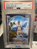 2025 Topps X Bob Ross The JoyBaseball Bobby Witt Jr. Prussian Blue /50 🔥PSA 9🔥
