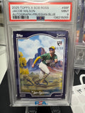 2025 Bob Ross Jacob Wilson Prussian Blue /50 AUTO PSA 9 LOW POP