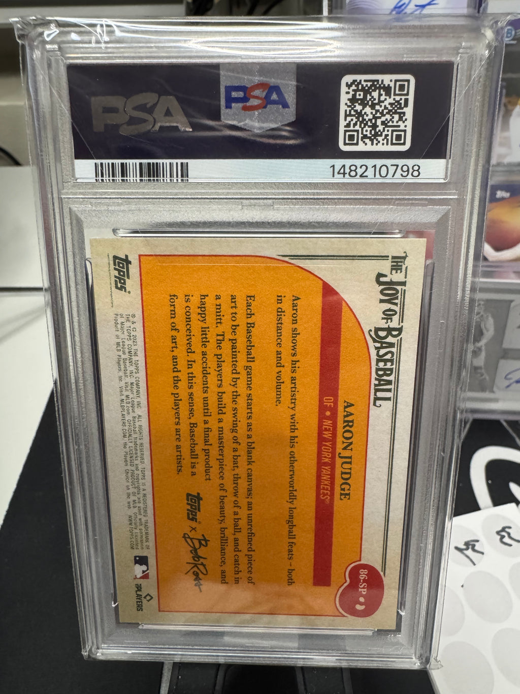 Aaron Judge 2023 Topps X Bob Ross SP Rare Variation #86-SP PSA 10 LOW POP!