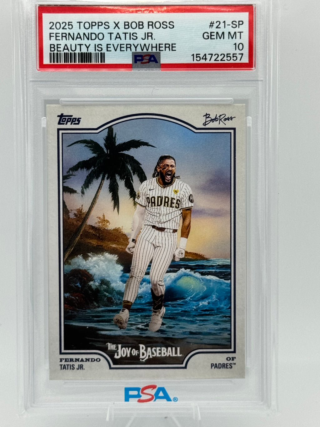 2025 Bob Ross Fernando Tatis Jr. Beauty is Everywhere SP PSA 10 Gem Mint