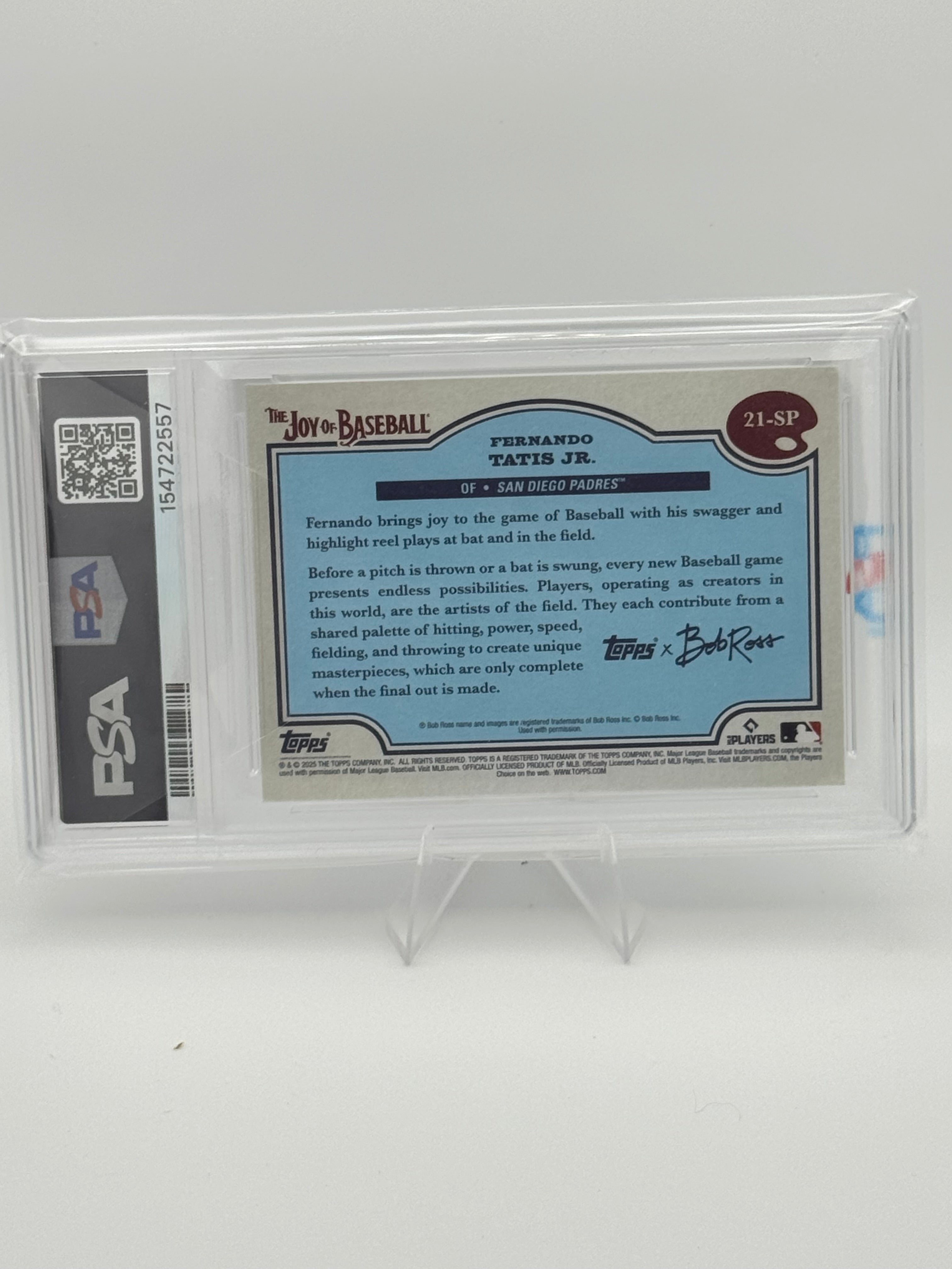 2025 Bob Ross Fernando Tatis Jr. Beauty is Everywhere SP PSA 10 Gem Mint