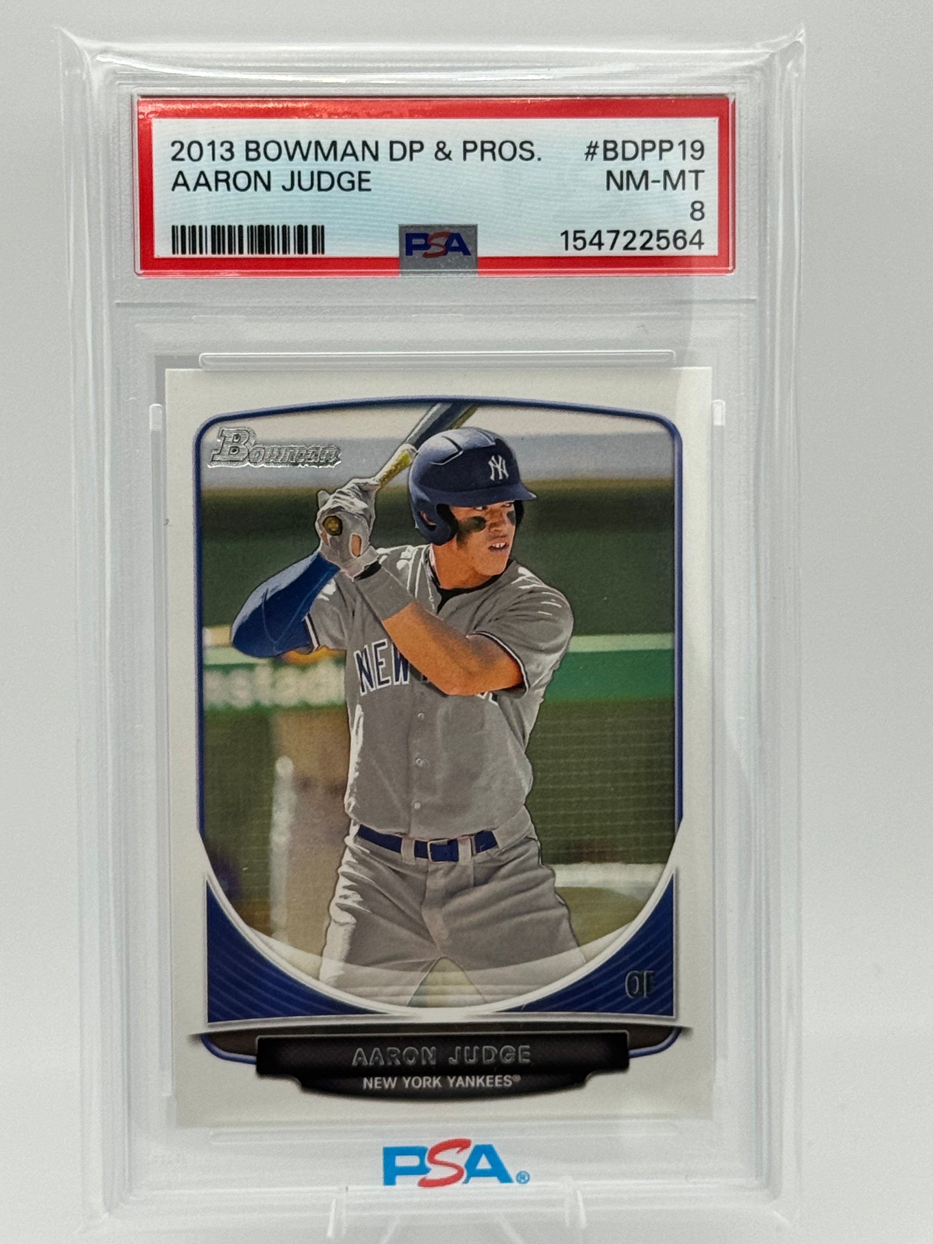 2013 Bowman Draft Picks & Prospects Aaron Judge #BDPP19 Rookie Card PSA 8 NM-MT