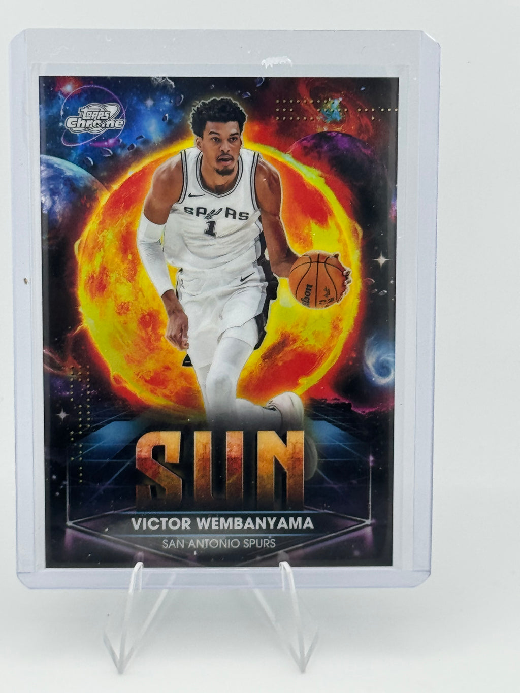 TUESDAY JUNE 16 CLAIM: 2025-26 Topps Cosmic Chrome Wembanyama Planetary Pursuit The Sun PP-6