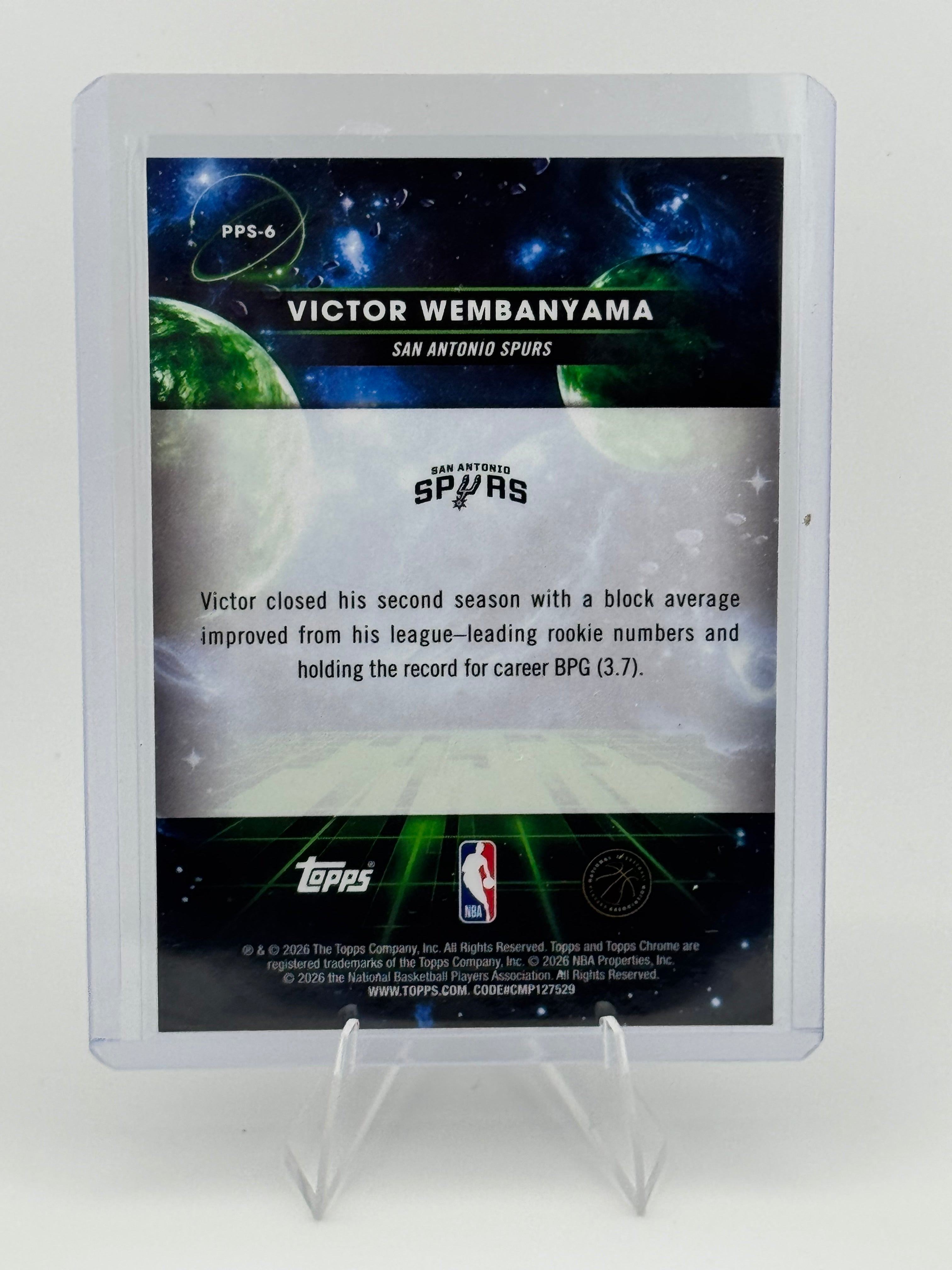 TUESDAY JUNE 16 CLAIM: 2025-26 Topps Cosmic Chrome Wembanyama Planetary Pursuit The Sun PP-6