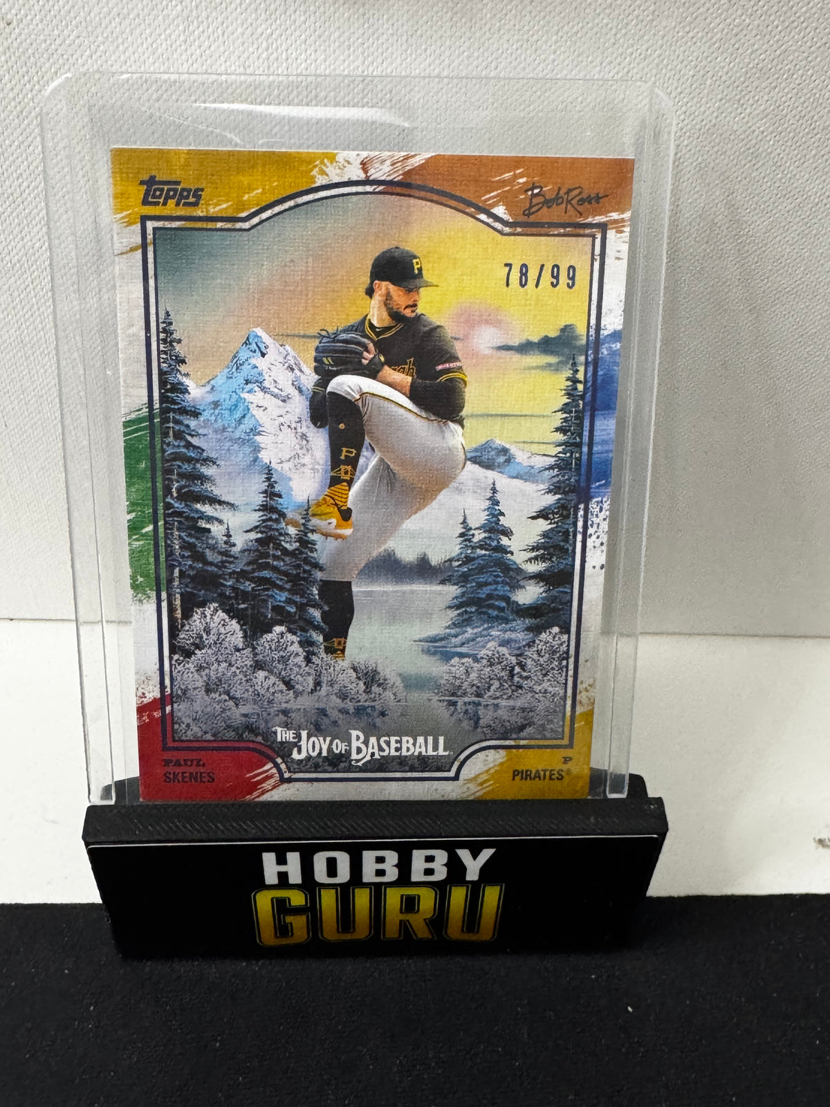 Tuesday Sept 15 Claim: 2025 Bob Ross Paul Skenes Paint Splatter /99